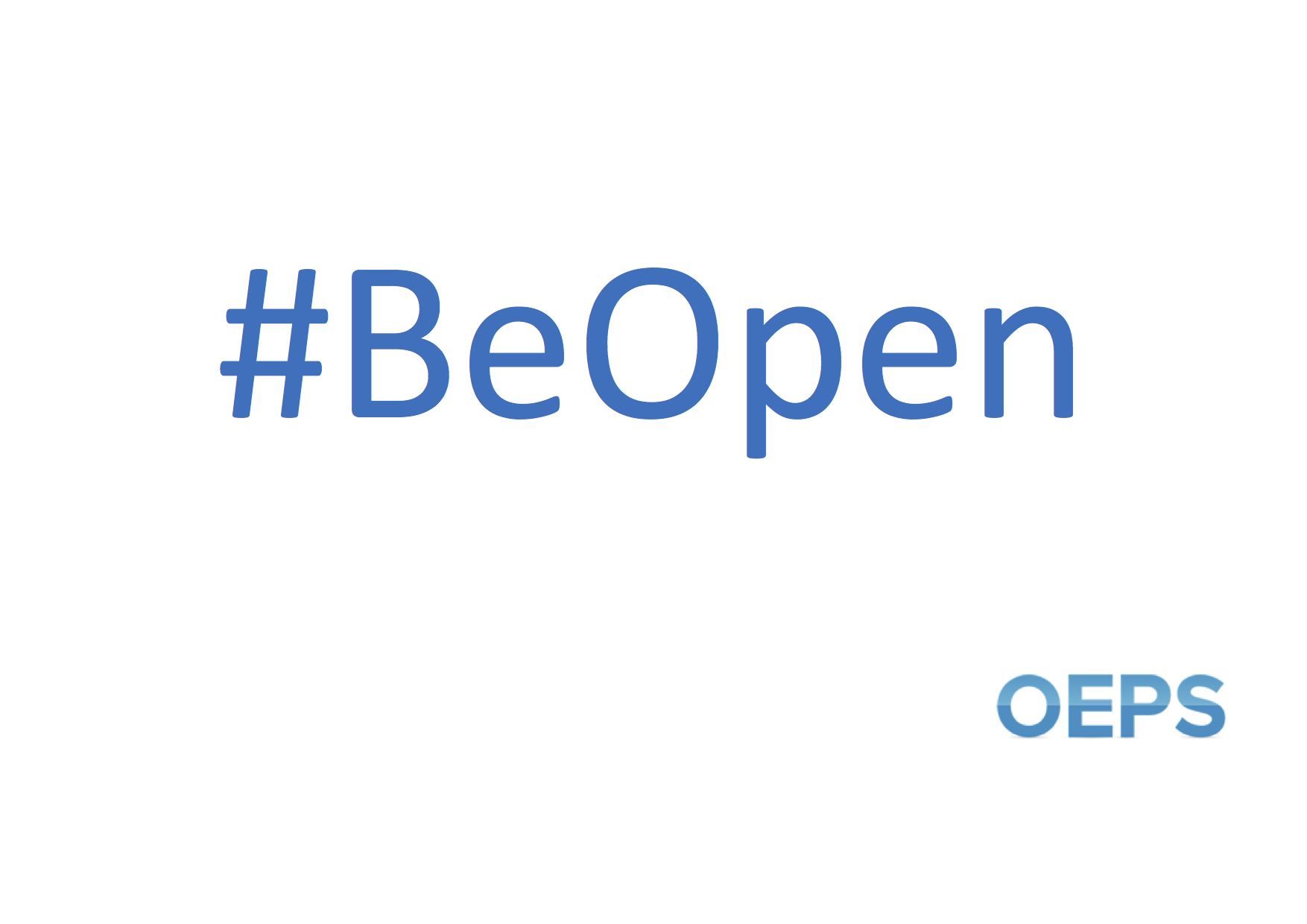 #BeOpen OEPS image